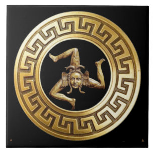 Carreau de mur Sicilia Trinacria