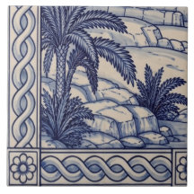 Carreau de murale en azulejo Egypte 5 sur 6 en bas