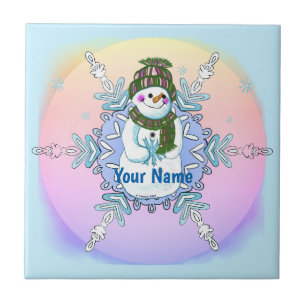 Carreau de neige de grand-mère flocon de neige