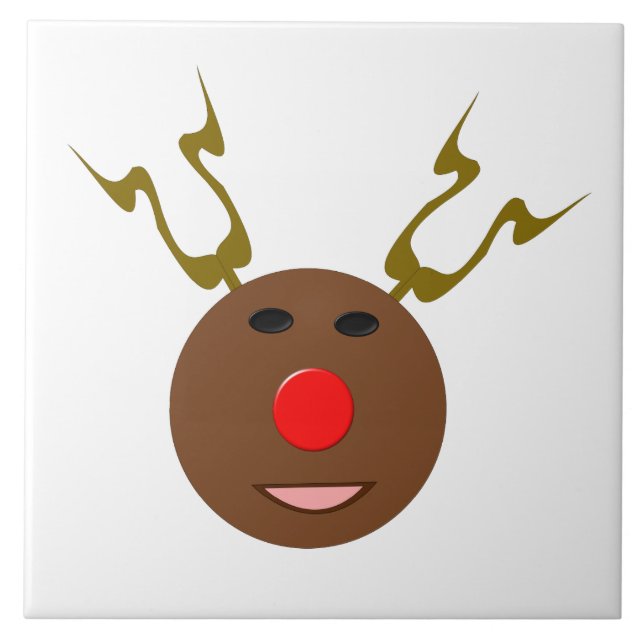 Carreau de Noël Cyber Cerf (Devant)