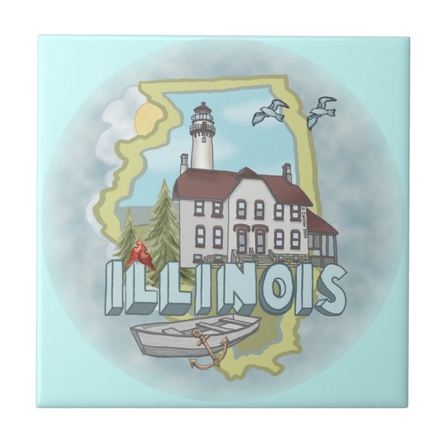 Carreau de phare de l'Illinois (Devant)