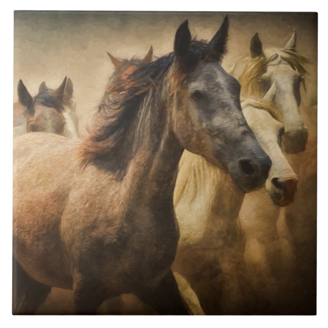carreau de ruée de chevaux (Devant)