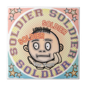 Carreau de soldat militaire