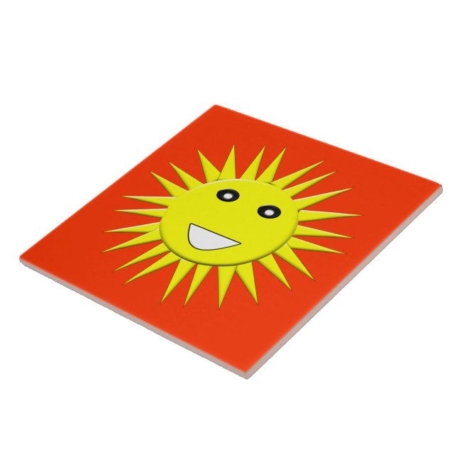 Carreau de soleil radieux (Côté)