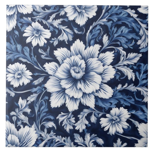 carreau de symphonie de floraison de cobalt (Devant)
