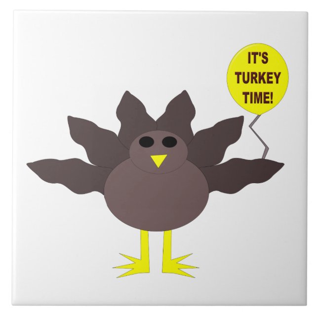 Carreau de Thanksgiving Turkey Time (Devant)