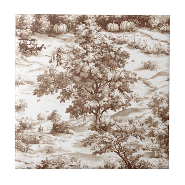 Carreau de toile de ferme citrouille récolte (7) (Devant)