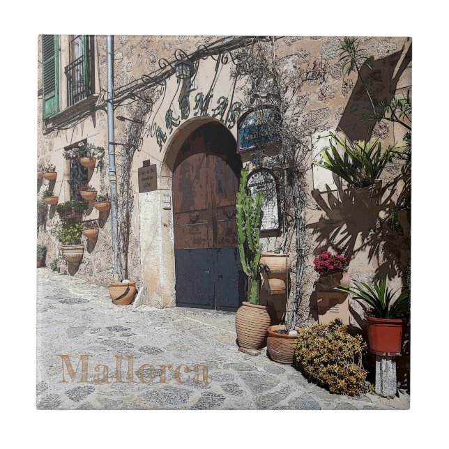 carreau de Valldemossa dans l'île de Majorque (Devant)