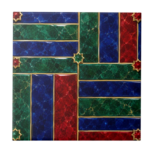 Carreau de Zellige marocain de luxe (Devant)