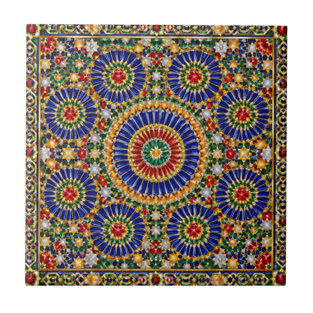 Carreau de Zellige marocain de luxe (Devant)