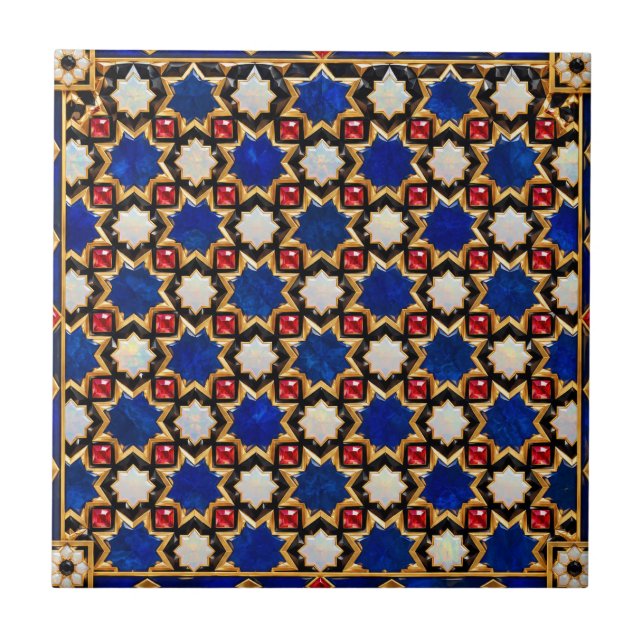 Carreau de Zellige marocain de luxe (Devant)