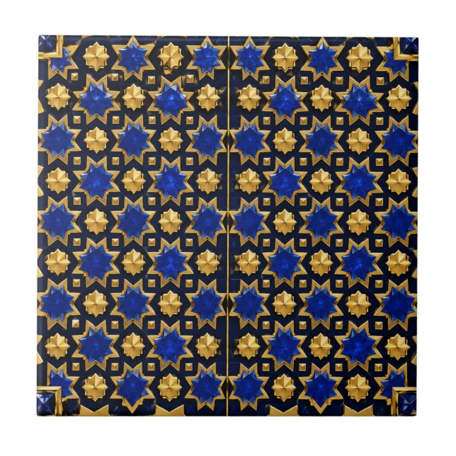 Carreau de Zellige marocain de luxe (Devant)