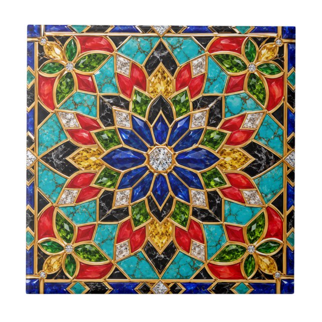 Carreau de Zellige marocain de luxe (Devant)