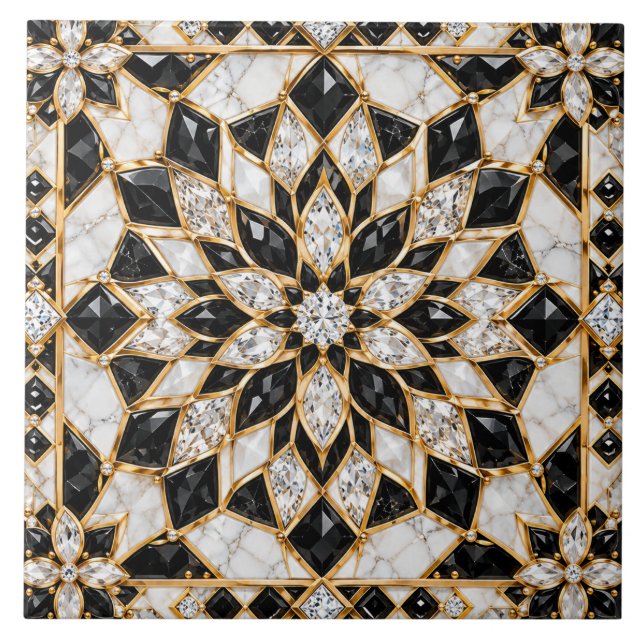 Carreau de Zellige marocain de luxe (Devant)