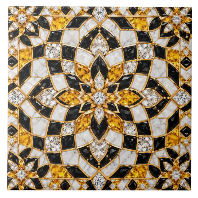 Carreau de Zellige marocain de luxe (Devant)