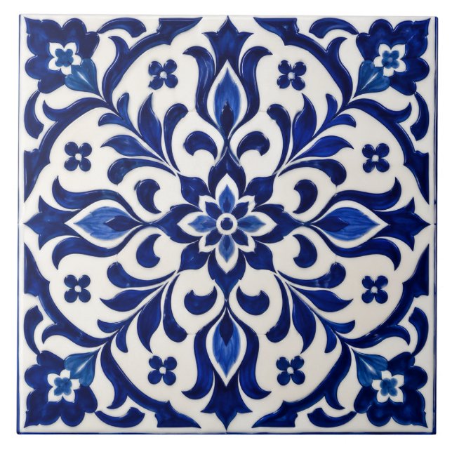 Carreau de Zellige marocain de luxe (Devant)