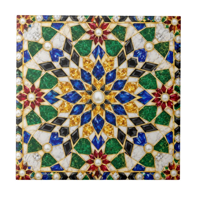 Carreau de Zellige marocain de luxe (Devant)