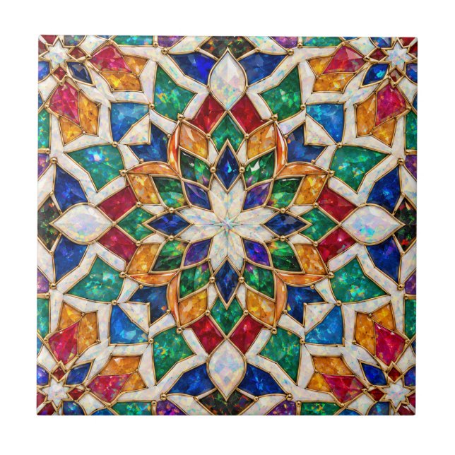 Carreau de Zellige marocain de luxe (Devant)