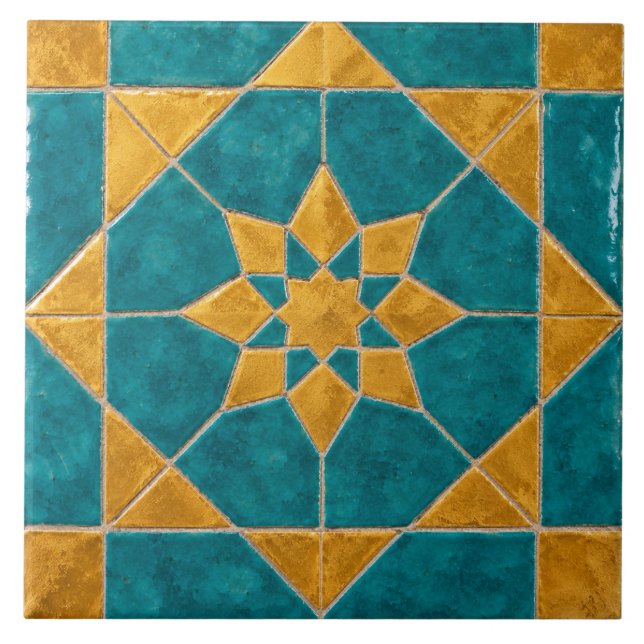 Carreau de Zellige marocain de luxe  (Devant)