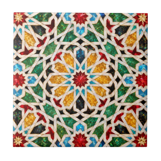 Carreau de Zellige marocain de luxe (Devant)