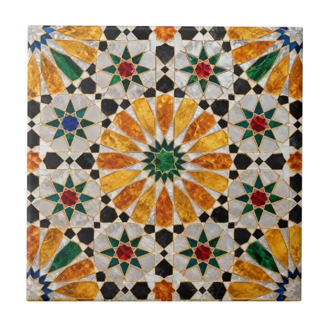 Carreau de Zellige marocain de luxe (Devant)