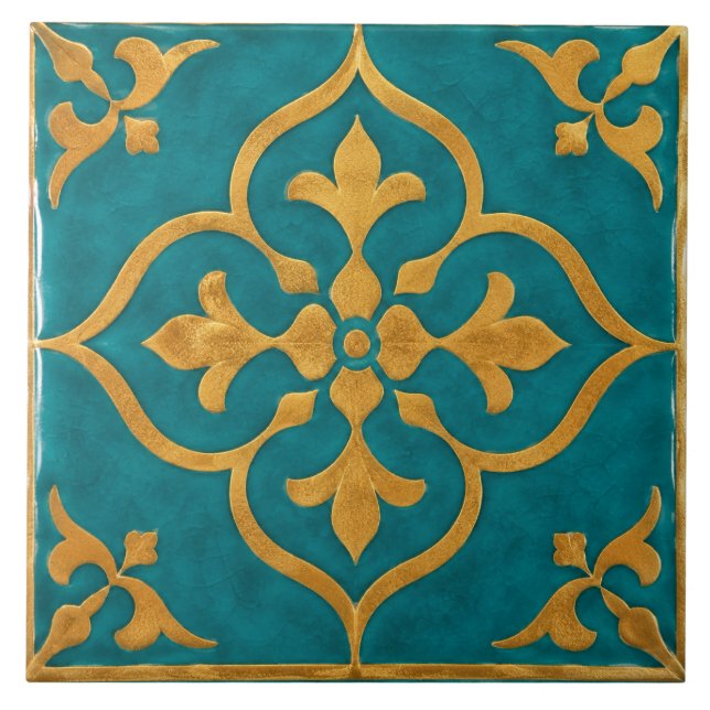 Carreau de Zellige marocain de luxe  (Devant)