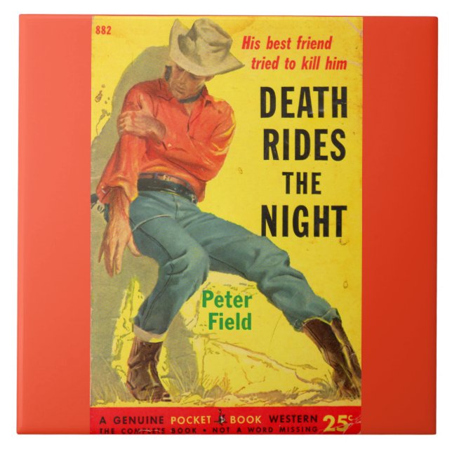 Carreau Death Rides La nuit couverture du livre de l'ouest (Devant)