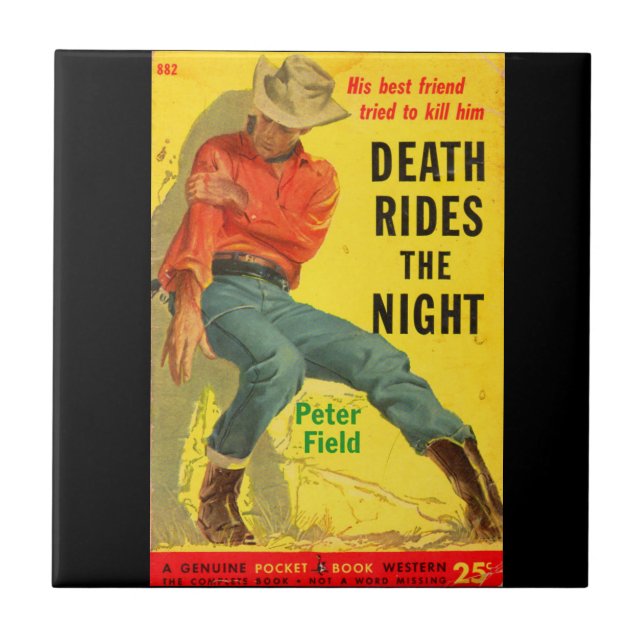 Carreau Death Rides La nuit couverture du livre de l'ouest (Devant)