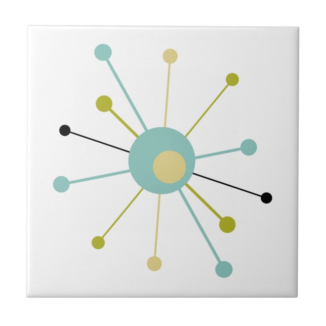 Carreau Début de l'ère atomique au milieu du siècle modern (Devant)