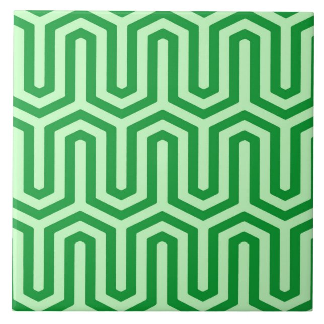 Carreau Déco motif égyptien - Jade vert (Devant)
