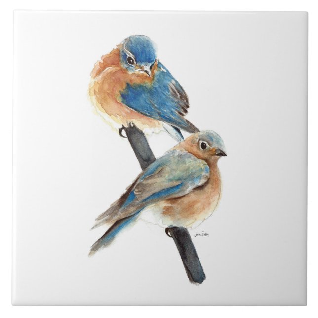 Carreau Décor Art déco Bluebird (Devant)