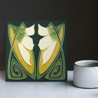 Décor Art Déco Lys Jaunes Floral Décor Art Nouveau
