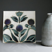 Décor Art Déco Thistle Décor Mur Art Nouveau Céram