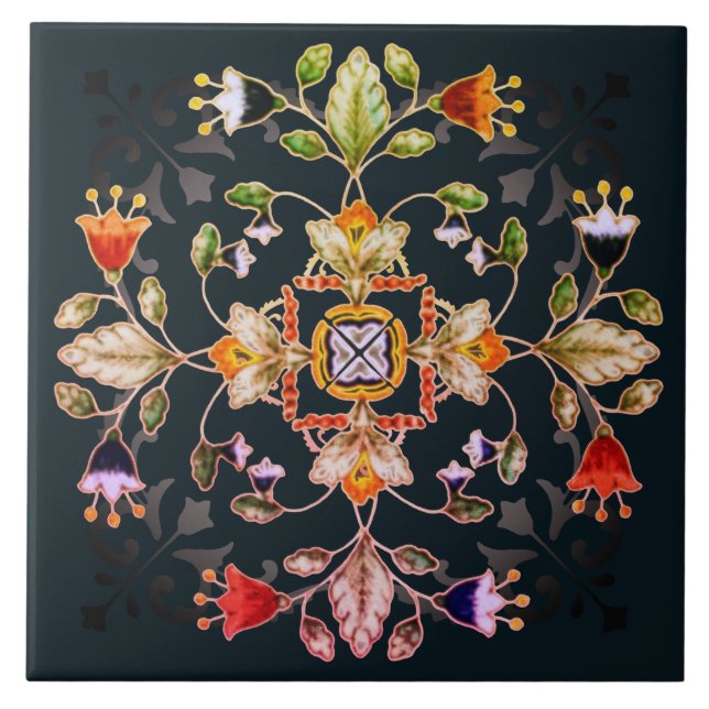 Carreau Décor Carrelage céramique - Fiori (Devant)