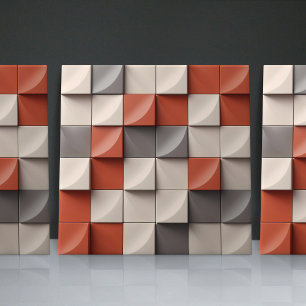 Carreau Décor de maison minimaliste à relief faux verni Il