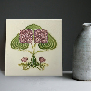 Carreau Décor du mur Art Nouveau Vintage Antique Peranakan