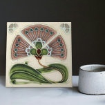 Carreau Décor floral Art Nouveau Déco Vintage<br><div class="desc">Bienvenue à CreaTile ! Vous trouverez ici des motifs de tuiles artisanales que j'ai personnellement façonné et vintage céramique et carreaux d'argile de porcelaine, qu'ils soient colorés ou naturels. J'aime concevoir des produits en céramique et en carrelage, dans l'espoir de vous donner un moyen de transformer votre maison en quelque...</div>