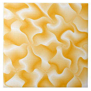 Carreau Décor moderne super jaune et blanc