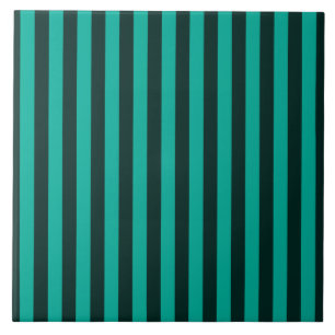 Carreau Décor Turquoise Vertical Stripes