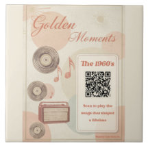 Carreau décoratif de soins de mémoire des années 1