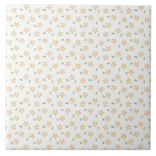 Carreau décoratif de style floral vintage mignon