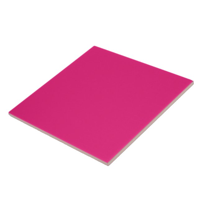 Carreau Décoratif Rose Chaud | Accent Moderne Auda (Côté)