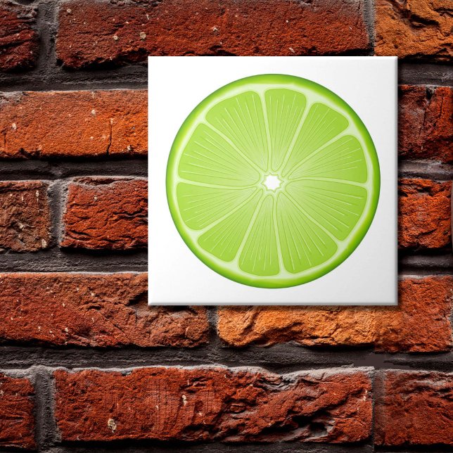 Carreau Décoration de patio Citron vert (Patio Decor Lime Ceramic Tile
Add a burst of summer sunshine to your space!)