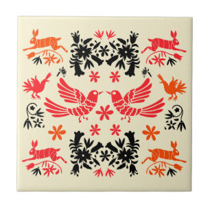 Carreau Décoration intérieure Otomi mexicaine