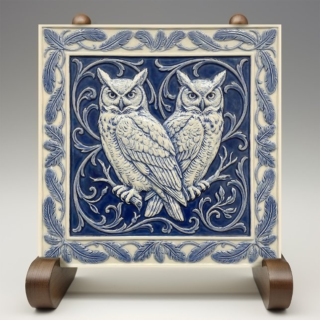 Carreau Décoration murale artisanale Owls Arts & Crafts (Créateur téléchargé)