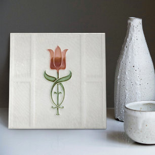 Carreau Décoration murale de tulipe rose poussiéreuse Nouv