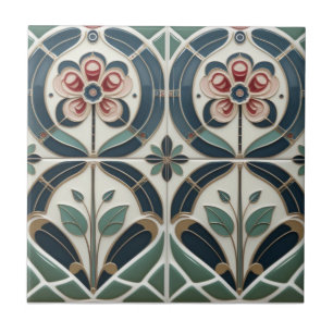 Carreau Décoration murale florale abstraite Art Déco Macki