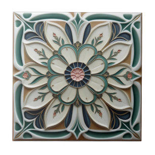 Carreau Décoration murale florale abstraite Art Déco Macki