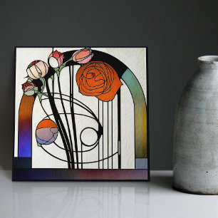 Carreau Décoration murale florale abstraite Art Déco Macki
