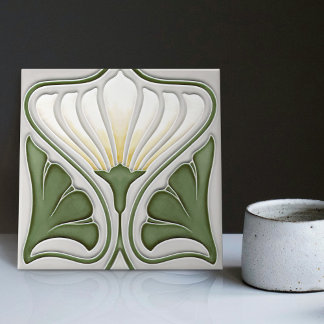Carreau Décoration murale Lily Art Nouveau Art Déco Carrel